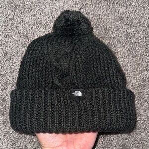 The North Face Black Cable Knit Beanie